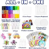 FunzBo Fuse Beads Craft Kit 5500Pcs 21 Colors Melty Fusion 5mm Beads view 2