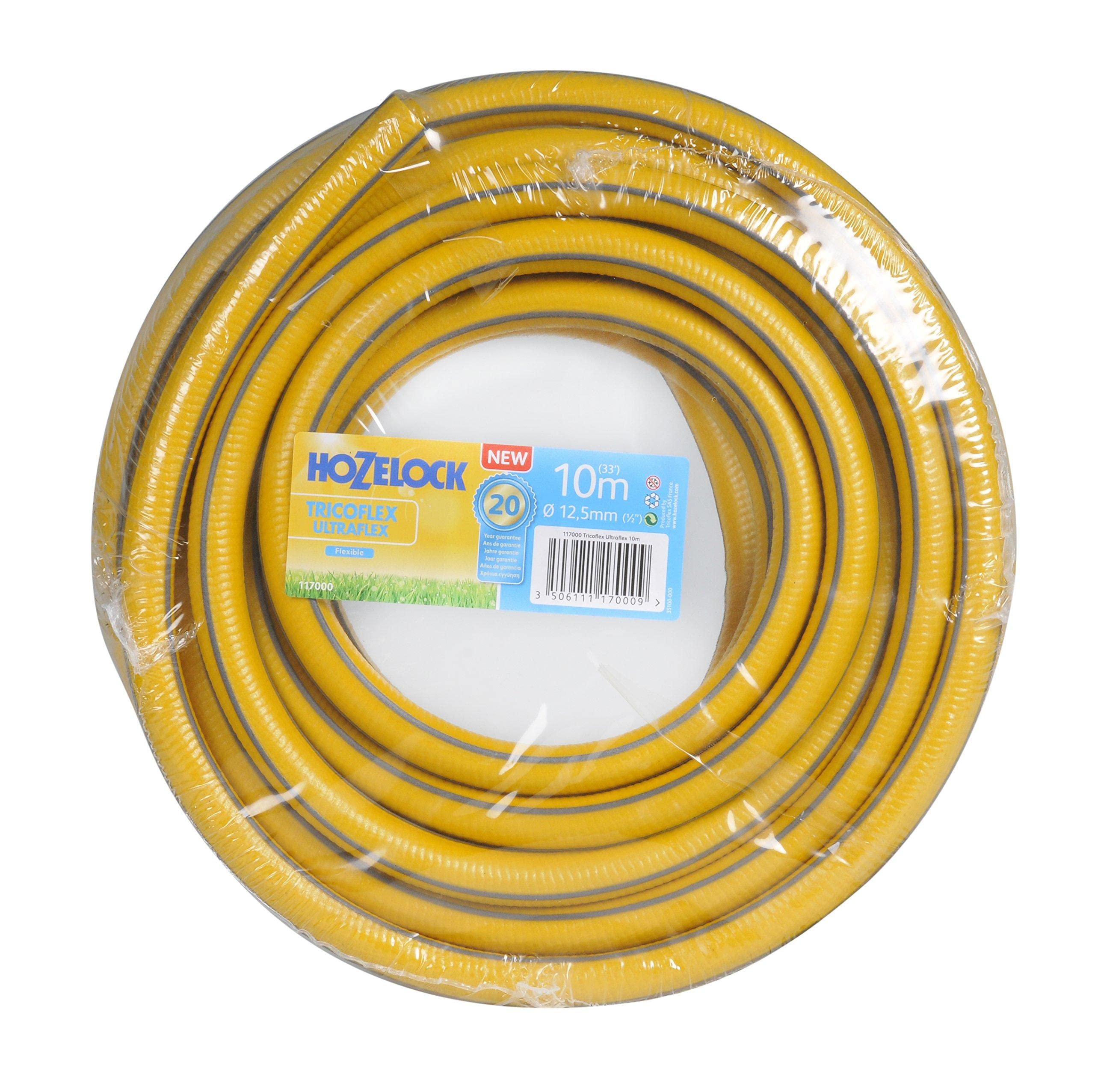 Hozelock Tricoflex Ultraflex Hose, Yellow, 12.5 mm x 15 m