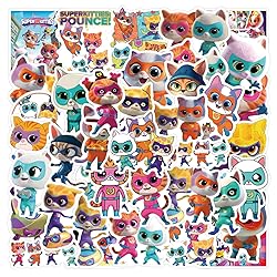 50pcs Cartoon Super Kitties Stickers for