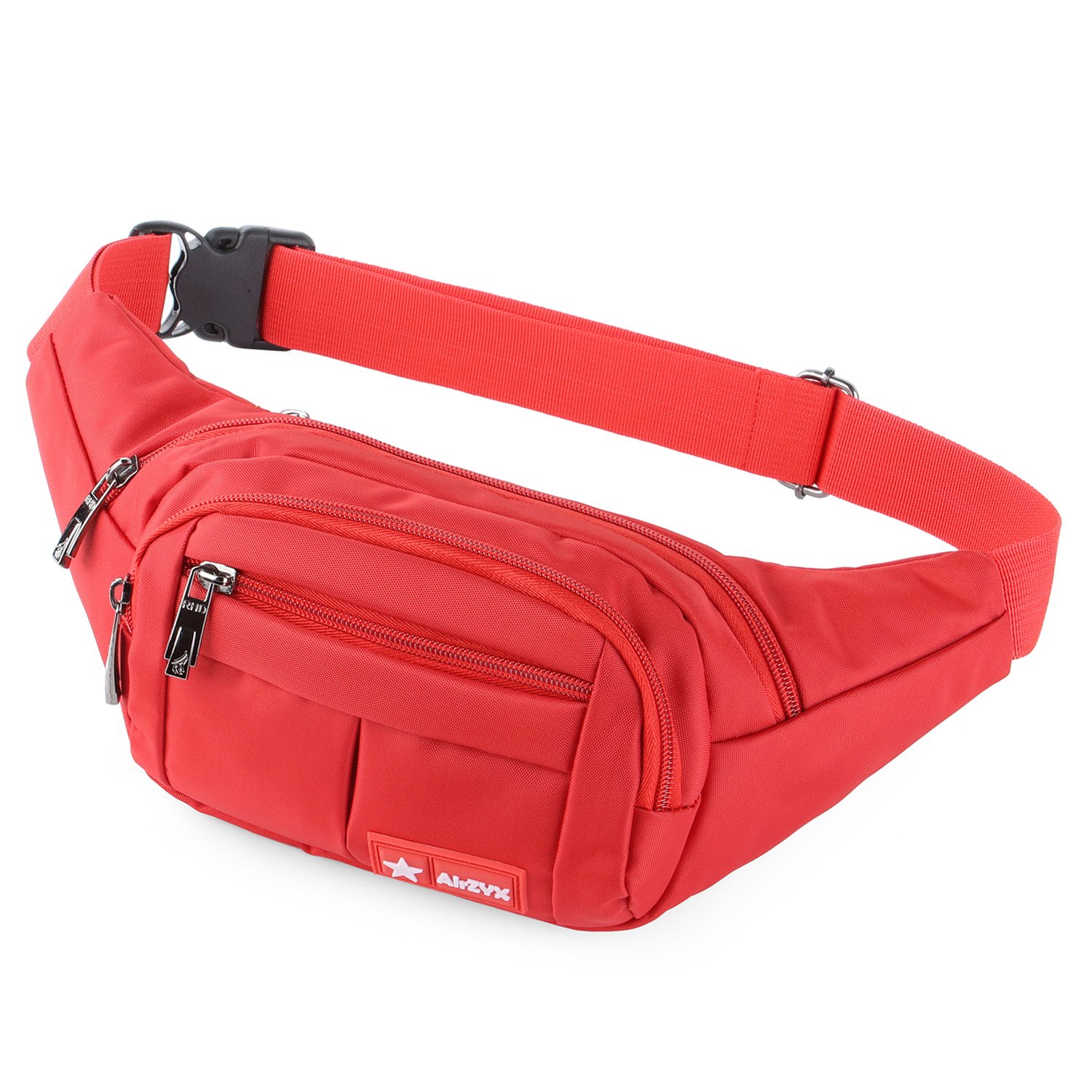 Bumbags and Fanny Packs for Running Hiking Waist Bag Outdoor Sport Hiking Waistpack for Men Women (Red)