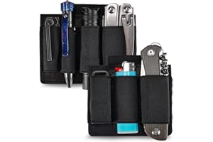 VIPERADE PL7 EDC Organizer Holder, Elastic Accessories Pouch with Hook and Loop Closure for Backpack, Tactical Vest, EDC Bag