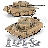 Gresdent WW2 Army Tank and Army Men Toys Playset,2