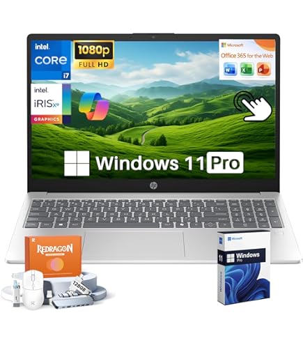 Amazon.com: HP 15.6 Inch FHD Touchscreen Laptop, AMD Ryzen 7 4700U