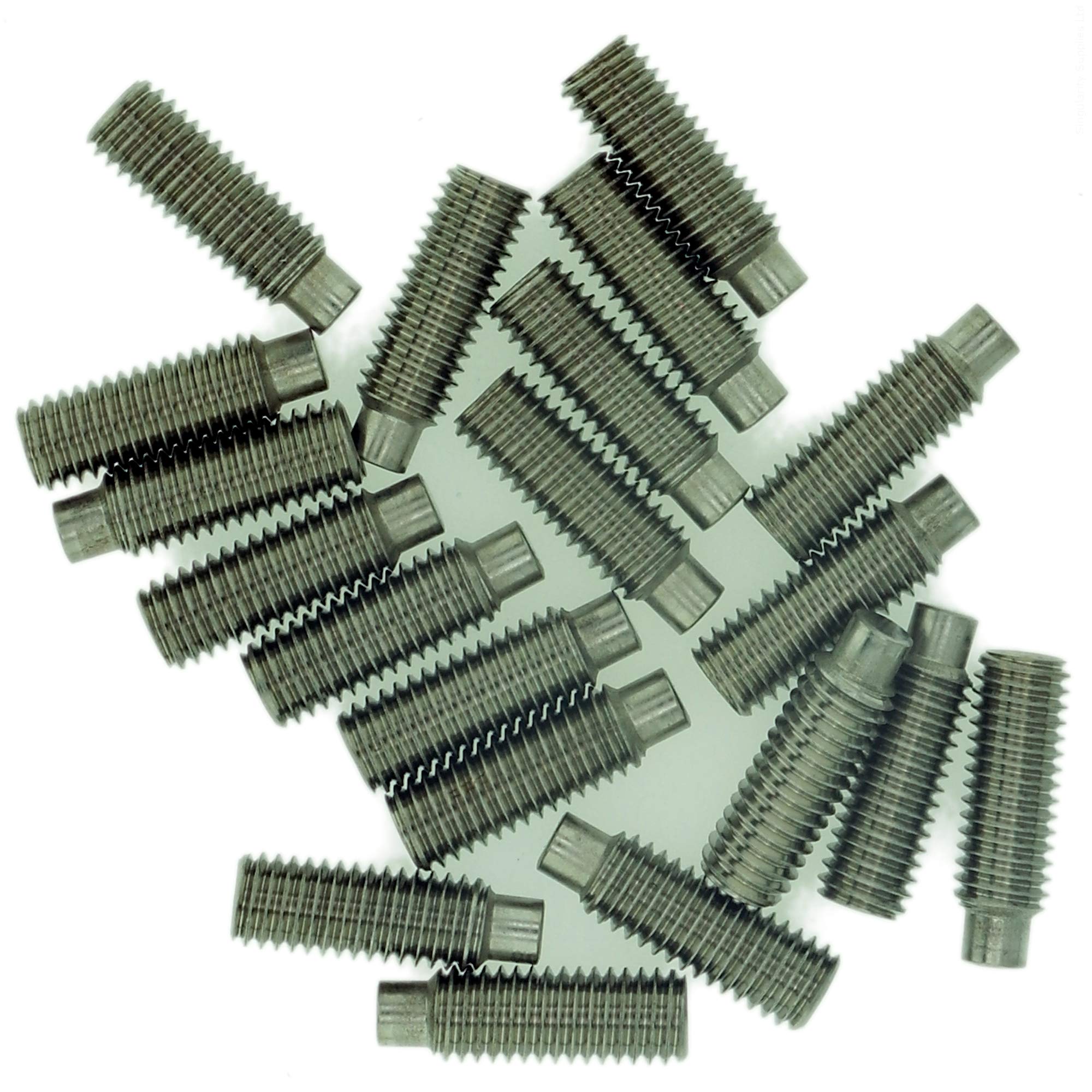 M5 (5mm x 10mm) Hex Socket Grub Screw (Dog Point) - Stainless Steel (A2) (Pack of 20)