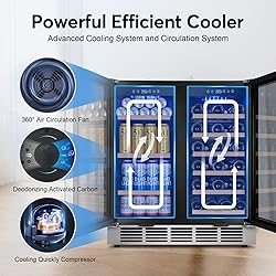 30" Wine and Beverage Refrigerator - Dual Zone Wine