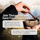 Silent Mind Tibetan Singing Bowl Set with Cushion & Mallet – Beginner Friendly view 3