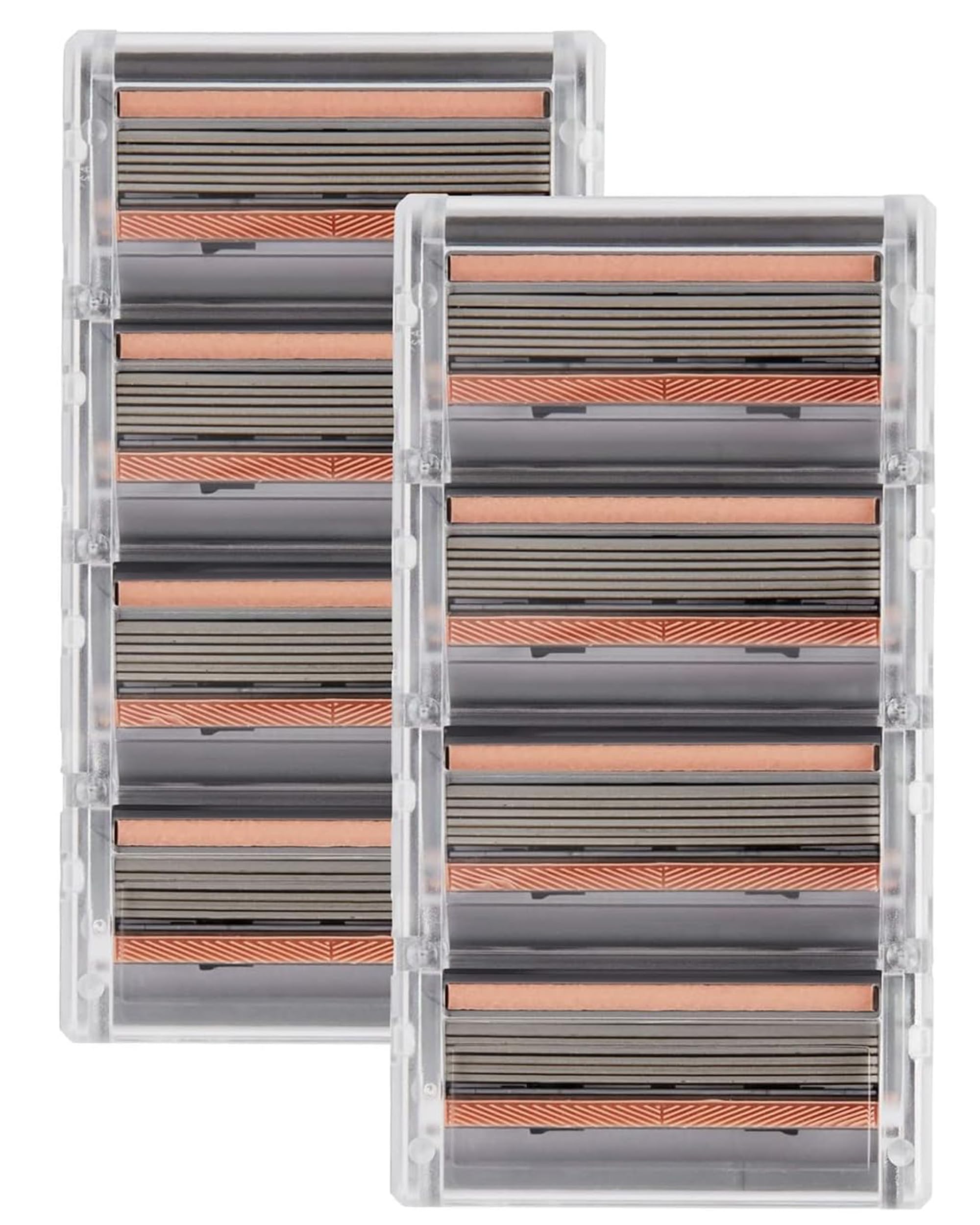 FFS Beauty Diamond-Coated Razor Blades (8 Razor Blade Pack) - For Men & Women - Designed for a Close Shave, Perfect for Sensitive Skin, Vegan, Includes Lubricating Vitamin E Strip & Precision Trimmer