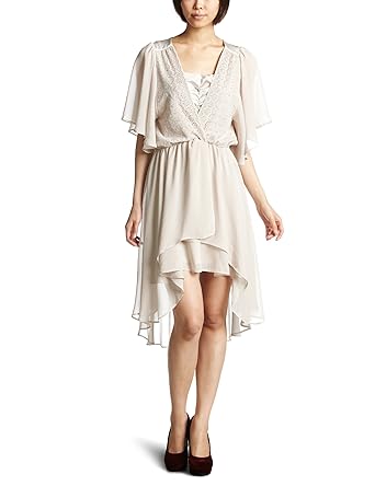 Amazon ミスティウーマン Mysty Woman シフォンワンピース 52511708