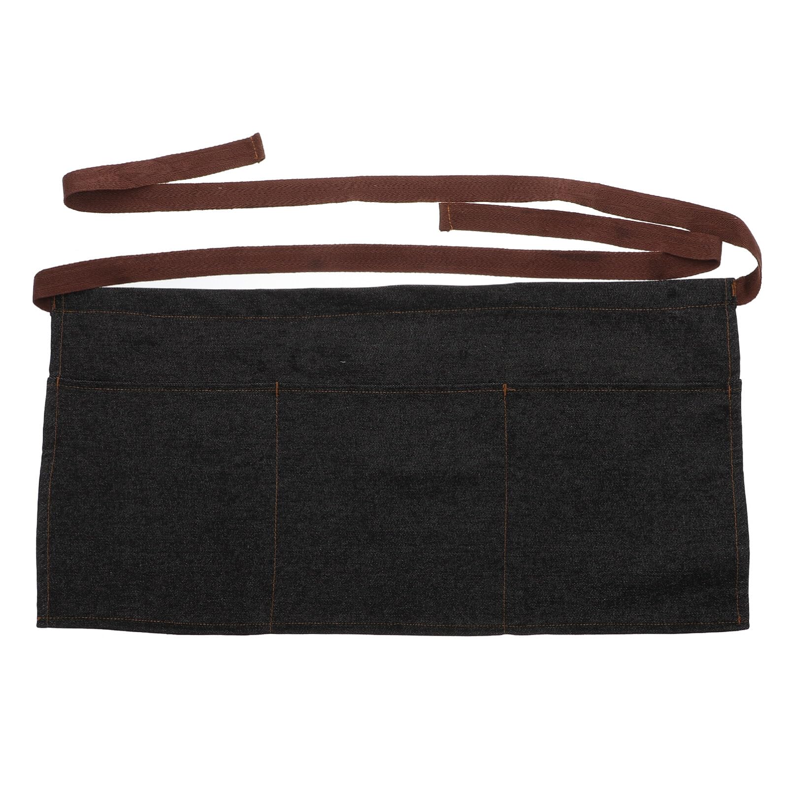 Luxshiny Denim Waist Apron with 3 Pockets, Adjustable Belt, Colour Resistant, for Waitress, Waiter, Kitchen, Restaurant, Home Use