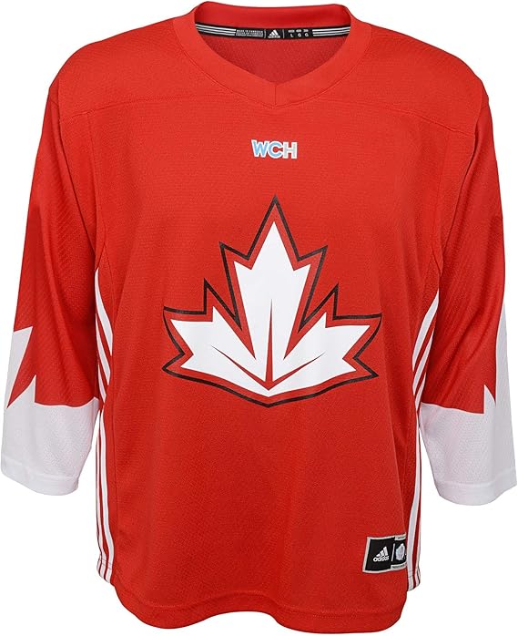 Amazon.com: adidas Team Canada 2016 World Cup of Hockey Youth Red Replica Jersey (Youth (S/M 