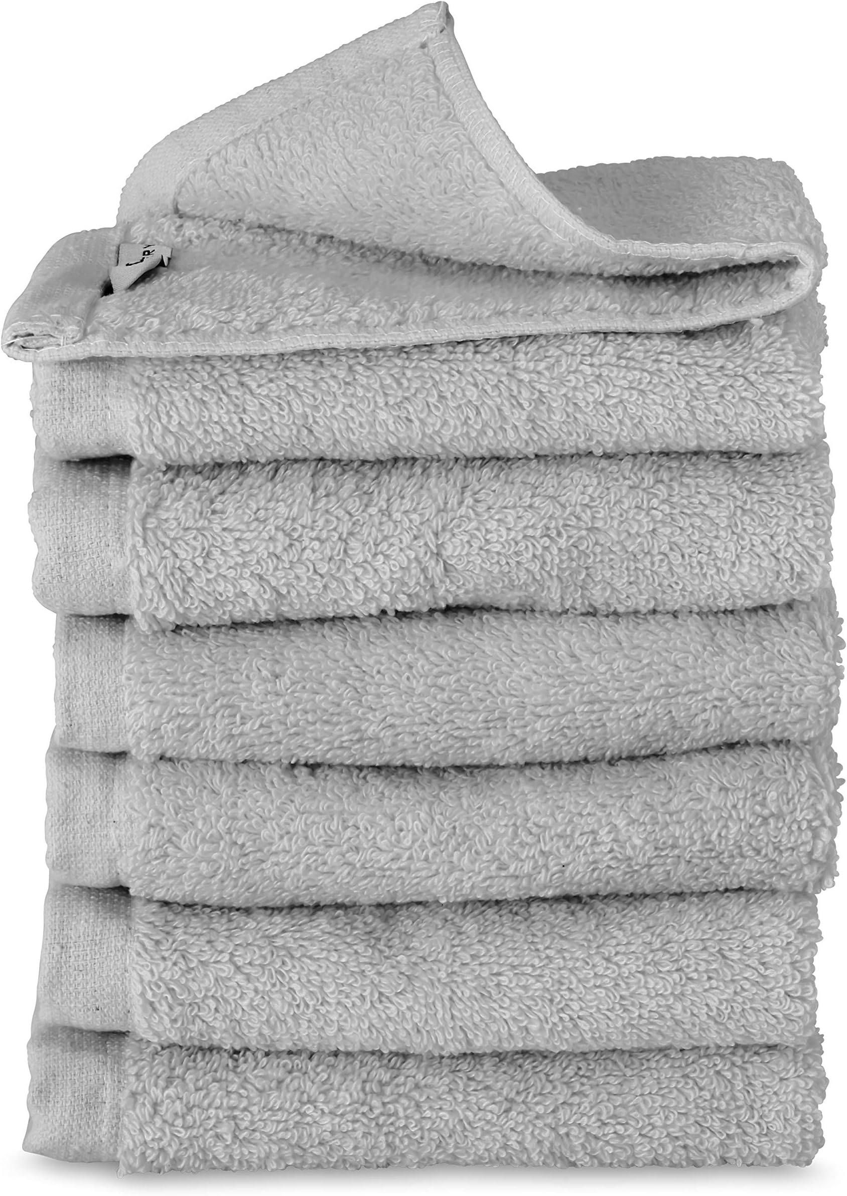 Cozy Homery Premium Cotton Wash Cloths for Bathroom | 13x13’’ Ultra Soft Face - Body Washcloths for Kids & Adults | 650 GSM Hotel Spa Quality Wash Cloth Towel Set | 6-Pack