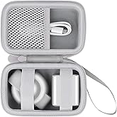 co2CREA Case for Anker MagSafe UFO 3-in-1 MagGo Wireless Charger Station 15W Foldable Travel Charging Pad, Hard Travel Case Compatible with Anker MagGo Charging Station and Adapter (White Case)