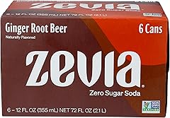 Zevia, Soda Ginger Root Beer, 6pk, 12 Fl OZ