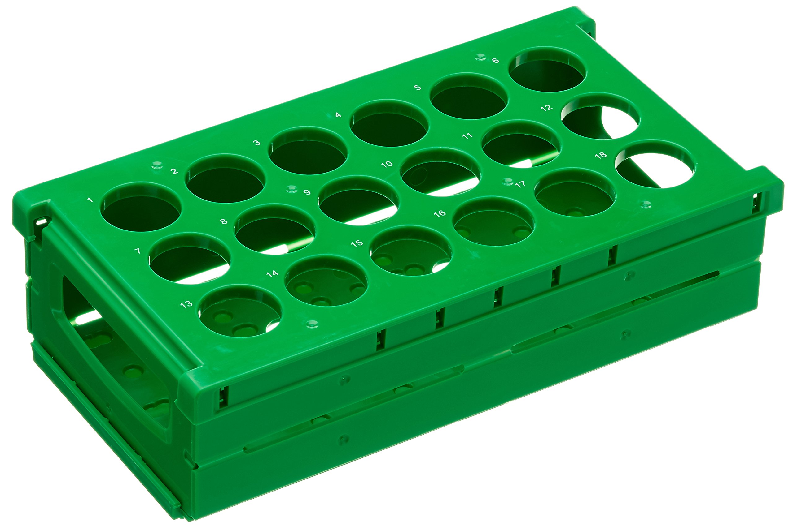 Neolab 4 Fold 0063 Rack for Zentrifuge Jar – 50 ml, 18 Slots – Green