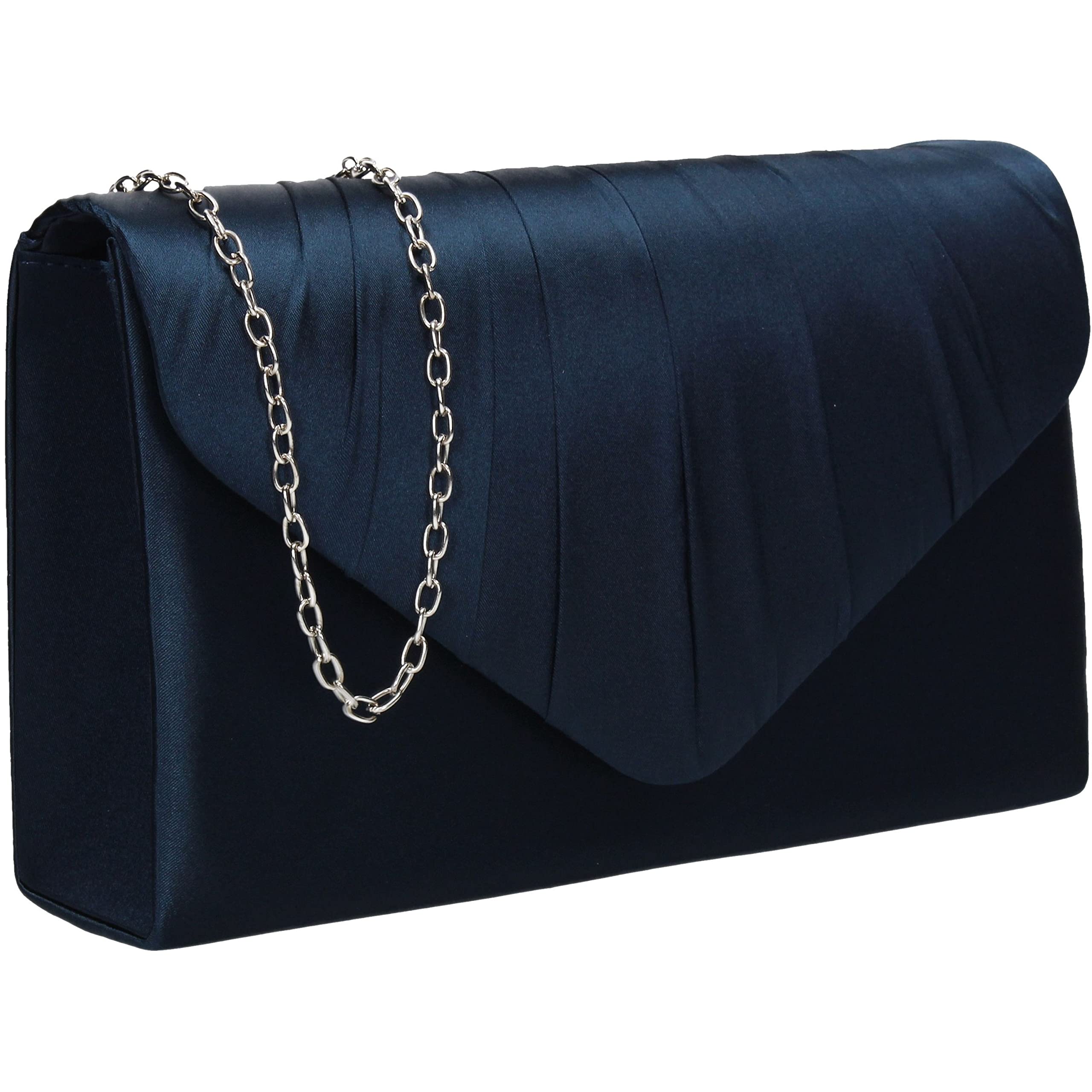 SwankySwans Women's Chantel Clutch Bag, Navy, One Size