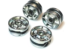 ReplacementScrews Cam Wheel Locks Compatible with IKEA Part 115349 (TYSSEDAL, HEMNES) (Pack of 4)