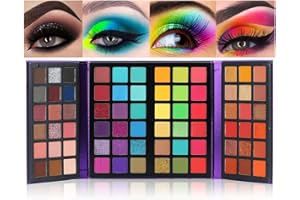 BestLand 72 Colors Ultra Secret Eyeshadow Palette, 4 in1 Color Board Matte Shimmer Glitter Nude Natural All In One Makeup Palette Blendable Pigmented Make Up Green Eye Shadow Pallet Gift Kit