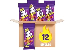Takis Fuego Hot Nuts 12 pc / 3.2 oz Snack Size Box, Hot Chili Pepper & Lime Flavored Extreme Spicy Double-Crunch Peanuts