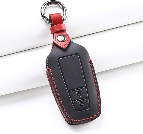 Amazon スマートキーケース Rav4 50系 プリウス キーケース パーツ トヨタ プリウスphv Zvw52 Phv スマートキーカバー C Hr カムリ 70 ハイブリッド Chr プリウス 50 プリウス50 本革 アクセサリー カスタム ドレスアップ ブラック 2ボタン キーケース