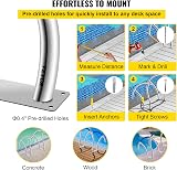 VEVOR 30" x 30" Pool Handrail, Stainless Steel, 375lbs Capacity, 2 PCS view 5