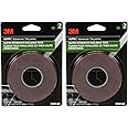 3M Scotch-Mount Automotive Molding Tape, Super Strength Double-Sided Adhesive, 1/2 Inch x 15 Ft per Roll (Pack of 2) – for Car Trim, Emblems, Moldings