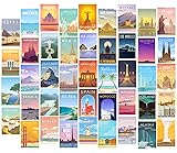 HerZii Prints Vintage Travel City Posters Collage