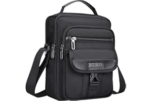 WITZMAN Crossbody Bags for Men Travel Shoulder Bag Lightweight Man Purse Small Casual Messenger Bag for Work Traveling