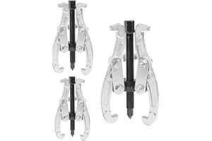 RACOONA Gear Puller,Heavy Duty Pulley Puller,Car Accessories 3 Jaw Gear Bearing Flywheel Pulley Removal Tool,Gear Removal Tool Gear Puller Set,3" 4" 6" 3 Jaw Puller Kit for Slide Gears,Pulley,Flywheel