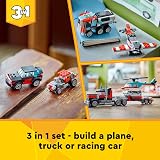 LEGO Creator 3in1 Flatbed Truck with Helicopter 31146 7+ Vehicle Toy Set view 6