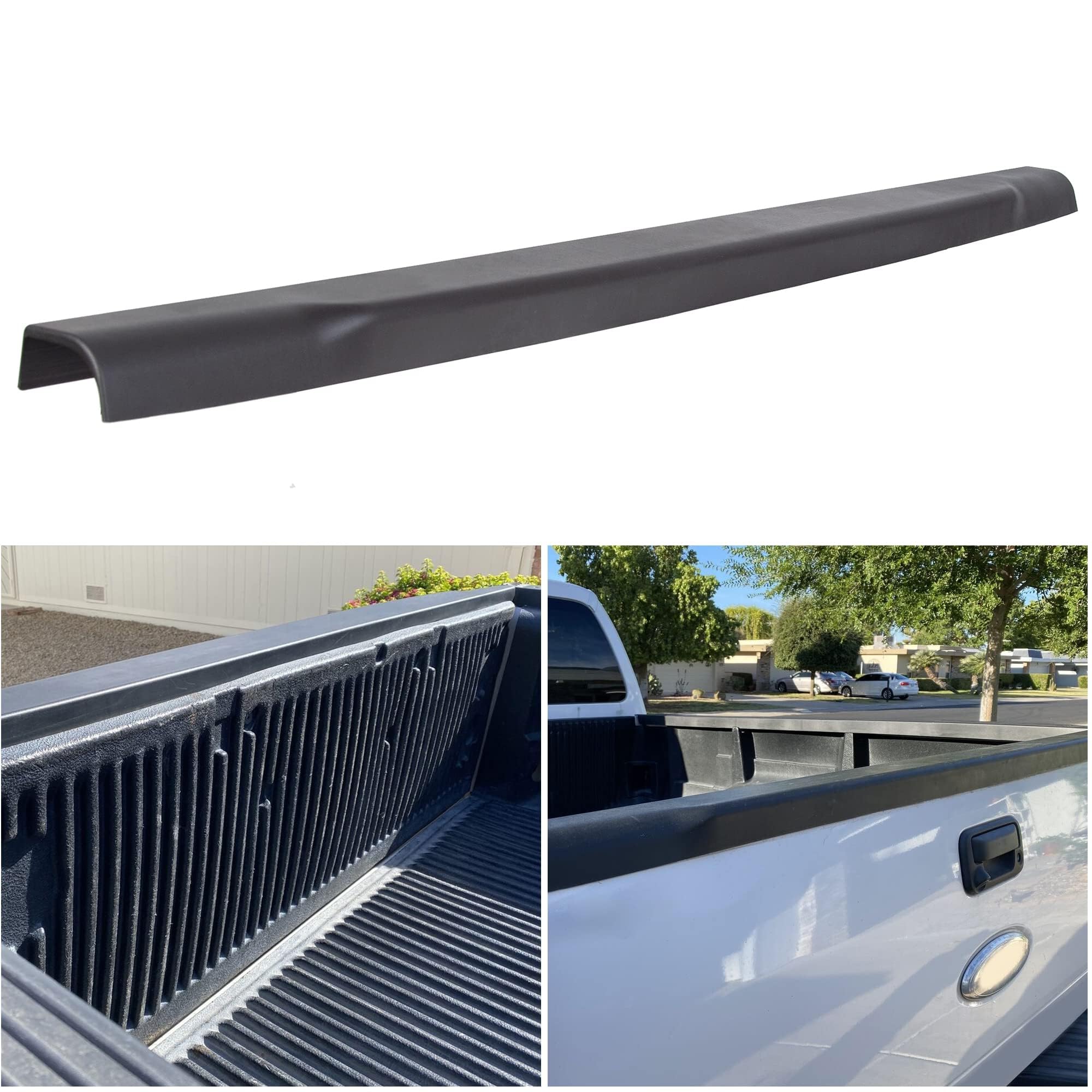 Photo 1 of **SCRATCH**ECOTRIC Tailgate Top Cap Protector Molding Trim Cover Compatible with 2008-2016 Ford F250 F350 F450 Super Duty Replace for BC3Z-9940602-B FO1904104