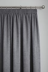 Fusion Galaxy Pair of Dim-out Pencil Pleat Curtains Charcoal 90x72 view 3