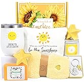 Get Well Soon Gift Baskets for Women, 9pcs Care Package for Women, After Surgery Recovery Gifts, Feel Better Set Thinking Of You - Sending You Hug Sunshine Box for Sick Friend