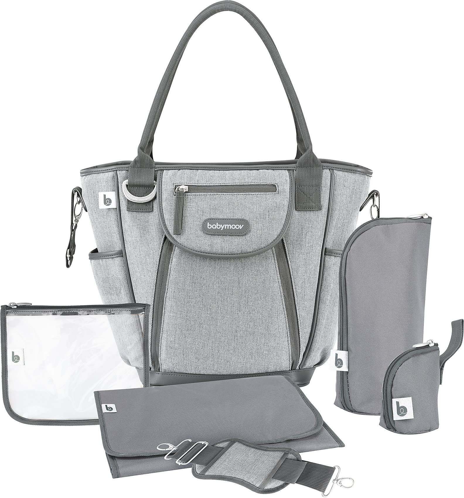 BABYMOOV Daily Changing Bag, Smokey Grey