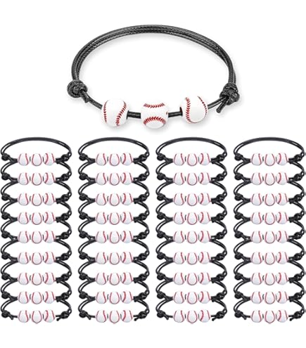 Paire De Bracelets En Coton MPOWERED (style Baseball) - Disponible En