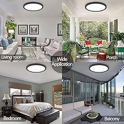 hykolity 18 Inch LED Round Flat Panel