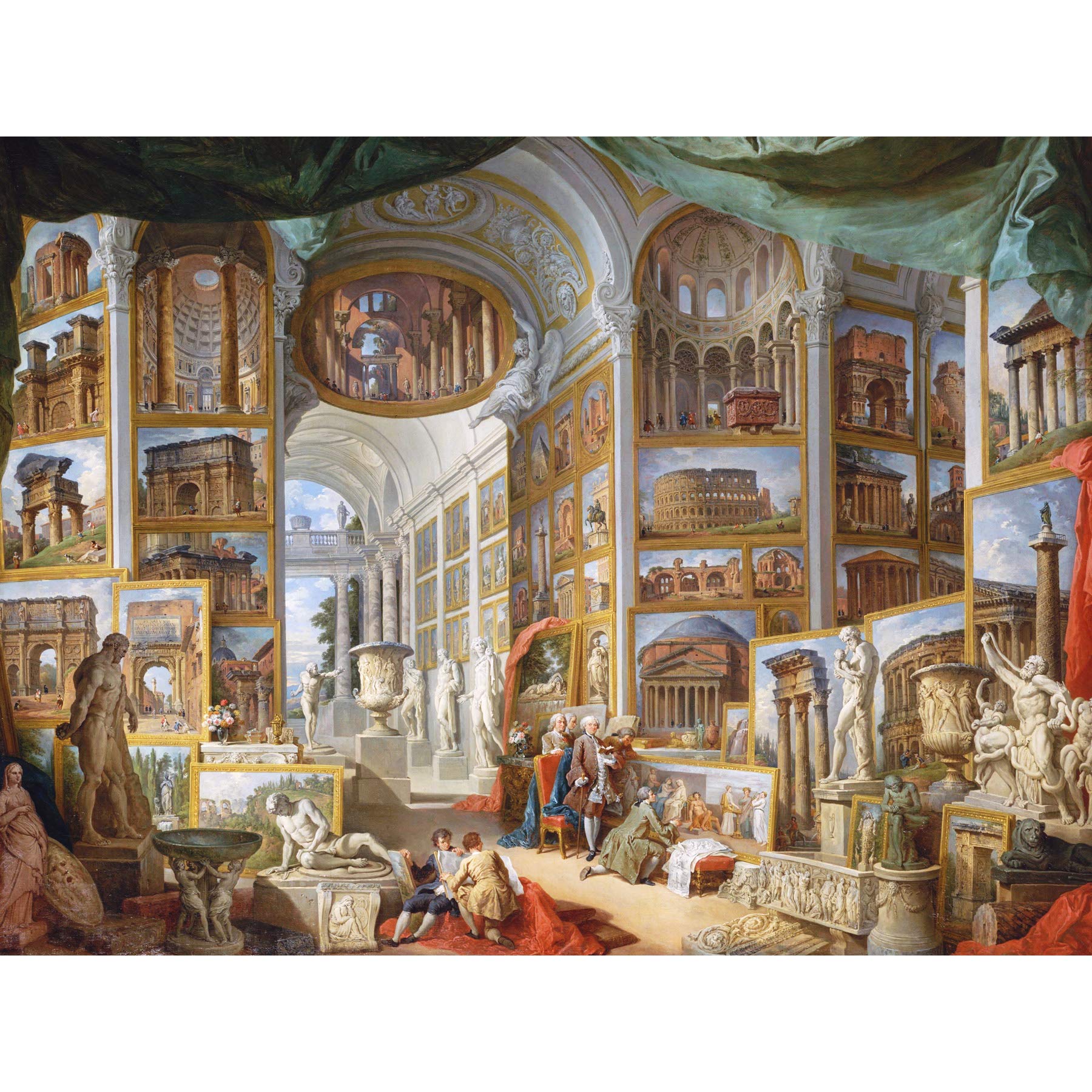 Panini Ancient Rome Monuments Allegory Painting Large Wall Art Print Canvas Premium Mural