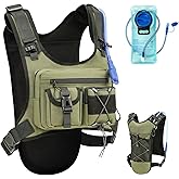 Criuage USA Original Patent Running Hydration Vest Backpack, Lightweight Chest Pack with 2.0L Water Bladder Bag Daypack for Hiking Running Cycling Race Marathon for Women Men