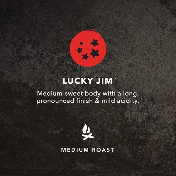 KICKING HORSE COFFEE LUCKY JIM WHOLE BEANS, MEDIUM ROAST, CERTIFIED ORGANIC FAIRTRADE KOSHER COFFEE, BLACK, 10 OZ
