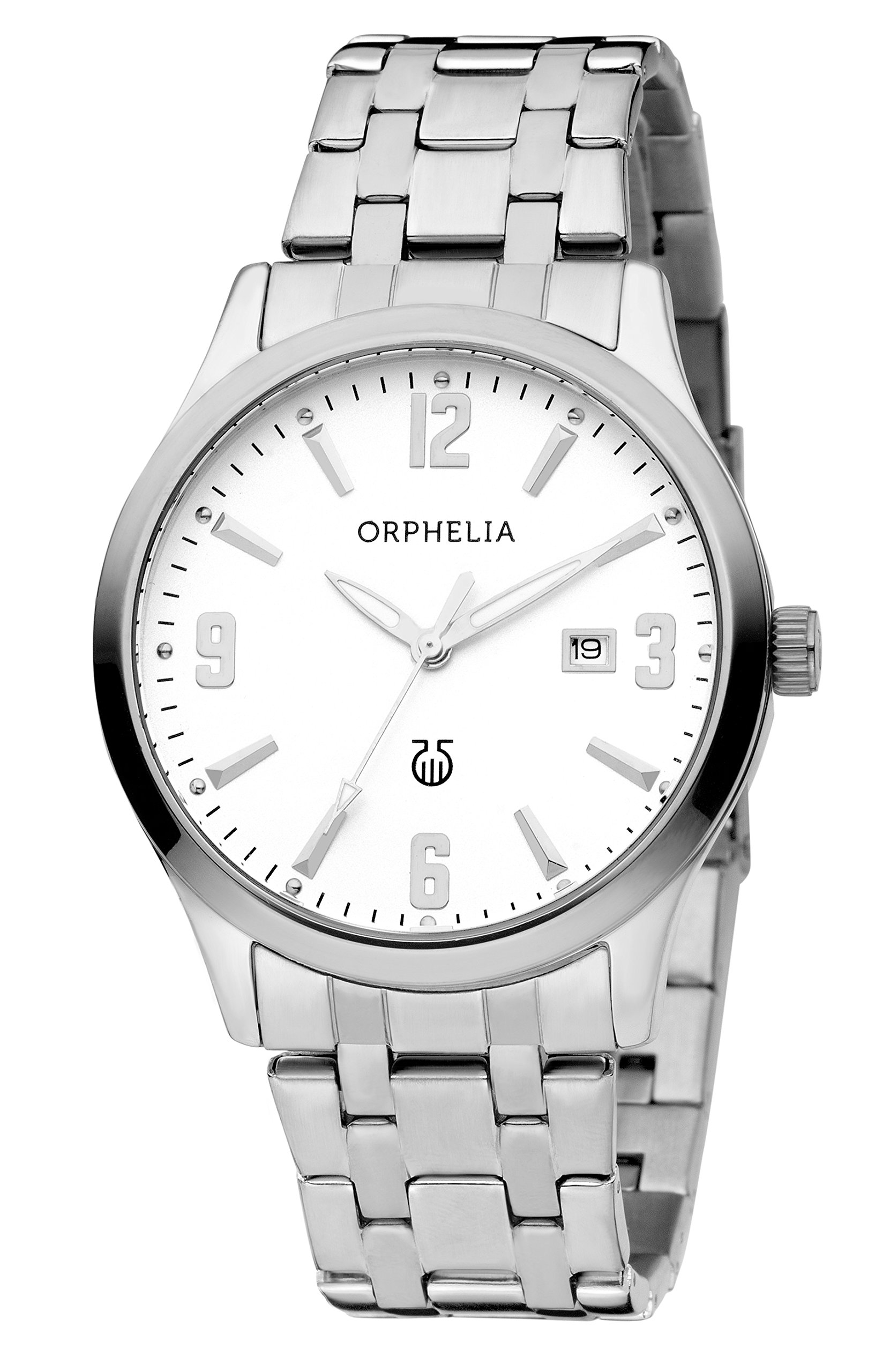 Orphelia Ivoire Men's Quartz Watch with Silver Dial Analogue Display and Silver Stainless Steel Bracelet 62605