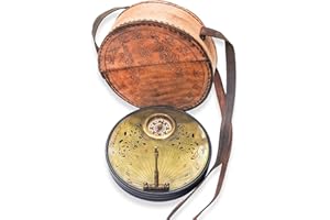 PORTHO Survival Sundial Compass| Direction Finding| Time Approximation| Antique Gifts Collection| Gift for Birthday, Graduati