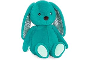 B. toys- B. softies-12" Plush Bunny -Super Soft Stuffed Animal- Washable Rabbit Toy- for Babies, Toddlers, Kids- Happy Hues- Cottontail Cutie Teal Bunny- 0 Months +