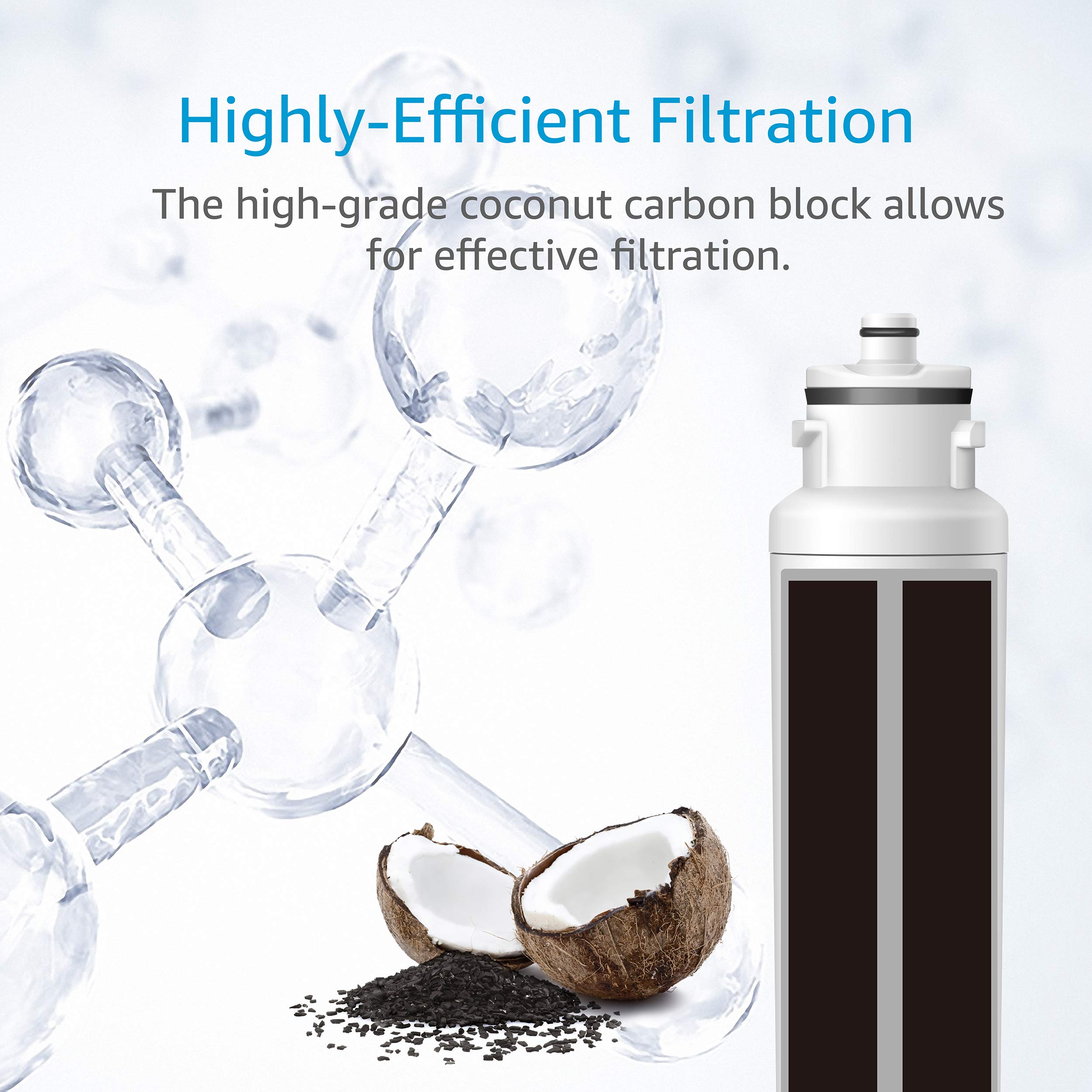 AQUACREST DW2042FR09 Refrigerator Water Filter, Compatible with Daewoo