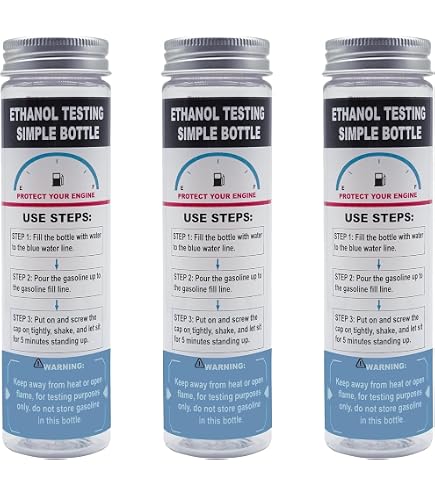 Lot De 2 Kits Test Éthanol Réutilisables Samorillo - Flacon Large Ouverture E85, Mesure Précise En 5 Minutes