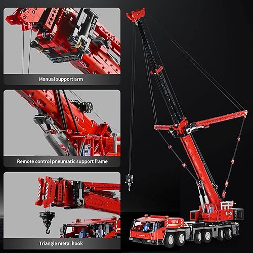 Mould King Mobile Cranes Building Kits, MOC Building Blocks Set to
