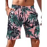 BOJIN Mens Swim Trunks 9" Quick Dry Stretch Swim Shorts Mesh Lining Bathing Suits Swimwear Beach Shorts with Pockets