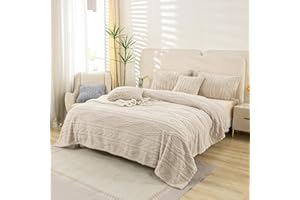 YUSOKI Sherpa Twin XL Blanket(Without Pillows)-3D Stylish Design Super Soft Blankets for Teen Girls Women Couch Bed Sofa Chair Men Boys Gift(Linen,65"x90")