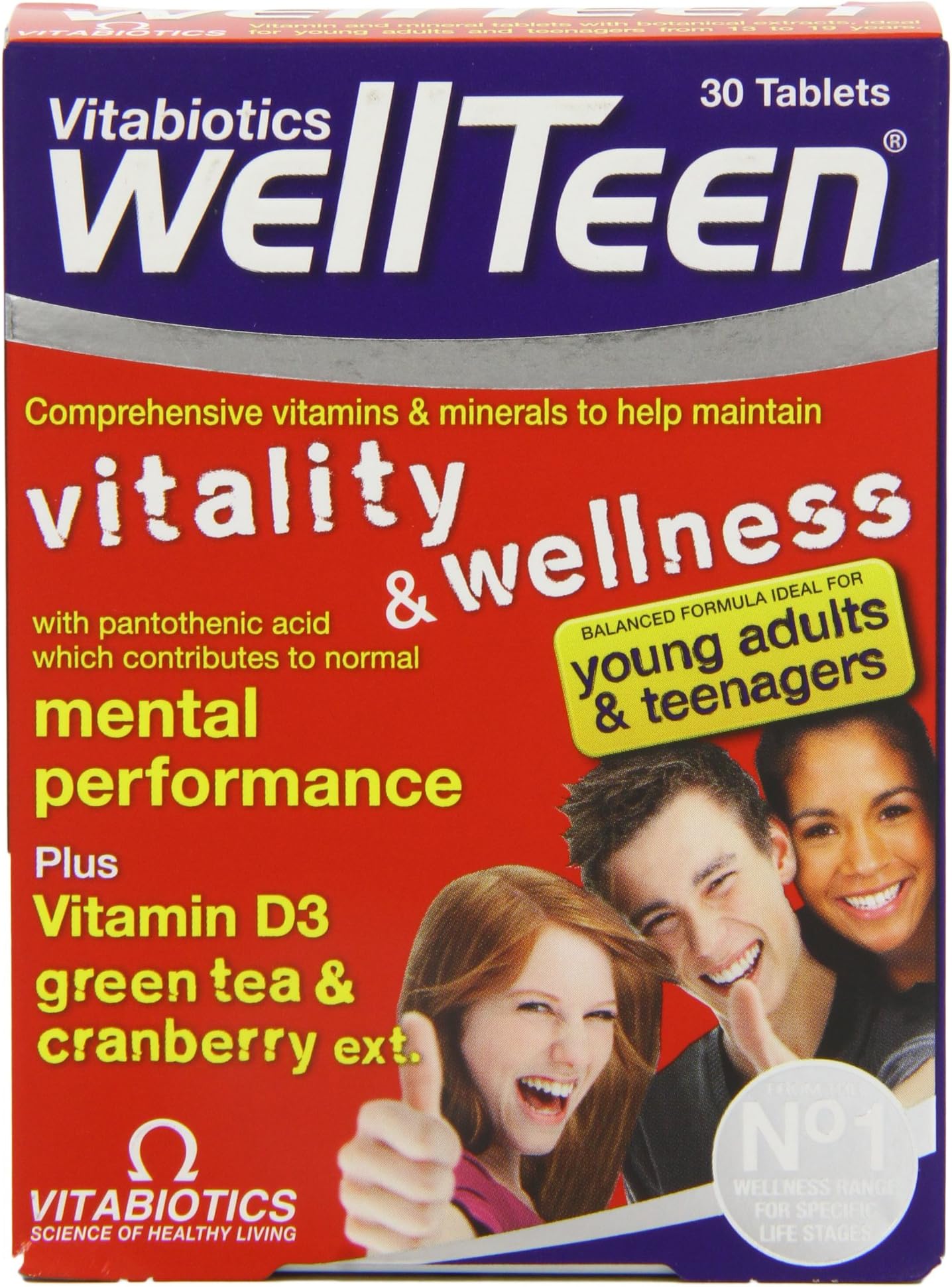 Vitabiotics Wellteen Original - 30 Tablets