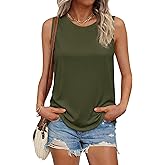 PRETTYGARDEN Sleeveless Tops for Women 2026 Summer Tank Tops Spring Fashion Casual Loose Fit Shirts Beach Vacation Clothes