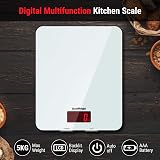 201 Digital Kitchen Scale 5kg Backlit LCD Tempered Glass Platform view 2