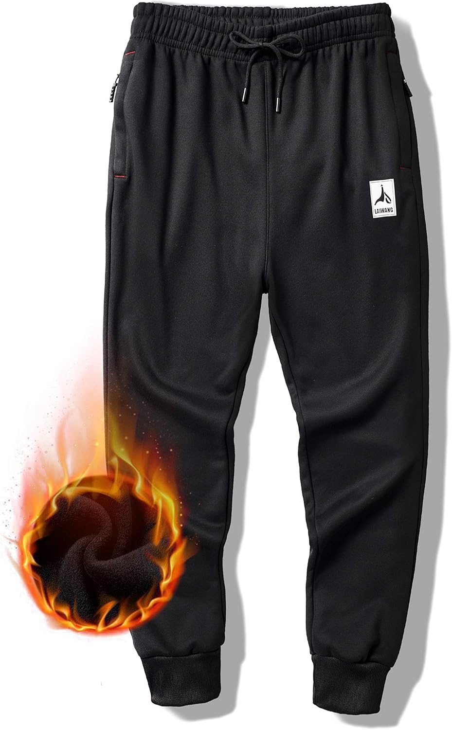 LAIWANG Men's Warm Lined Athletic Sweatpants Jogger Fleece Pants Winter